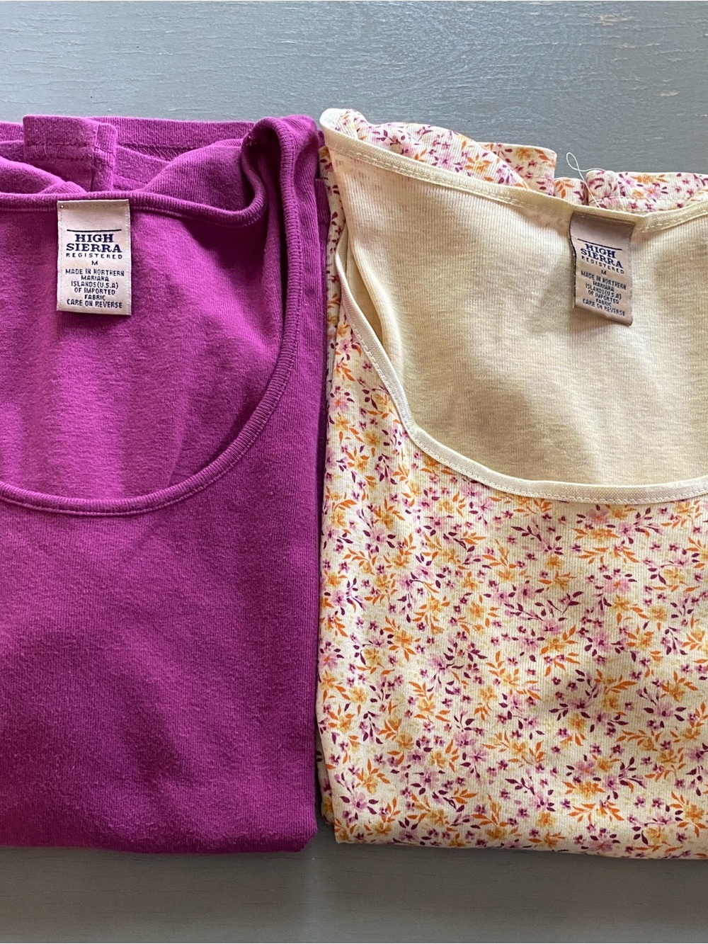 Two Women Tees in Magenta and Cream Floral